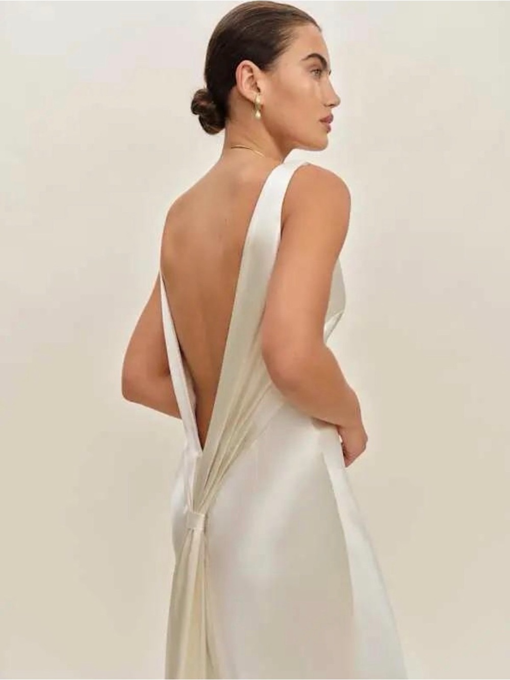 NWT Reformation Margot Silk Dress Ivory Size 6 Bridal Wedding Gown - Picture 4 of 7